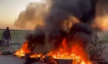 Urgente: Protestos na entrada de Terra Nova e caminhada MST causando paralisação na BR-324