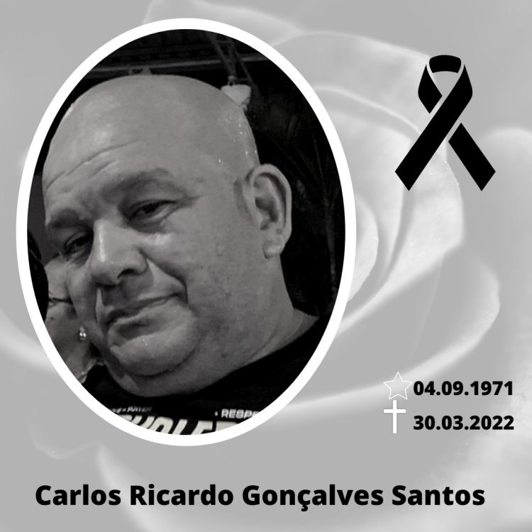 Sepultamento de Carlos Ricardo Gonçalves será terça (05), às 10:00 horas.