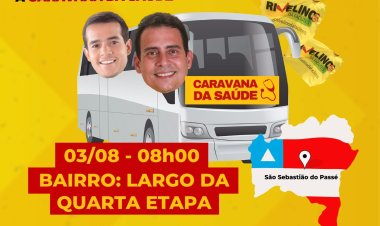 Rivelino da Facilites trás Caravana da Saúde para São Sebastião do Passé