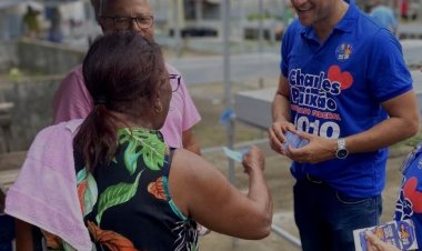 Charles Paixão candidato a Deputado Federal abraçado pelo povo Sebastianenses