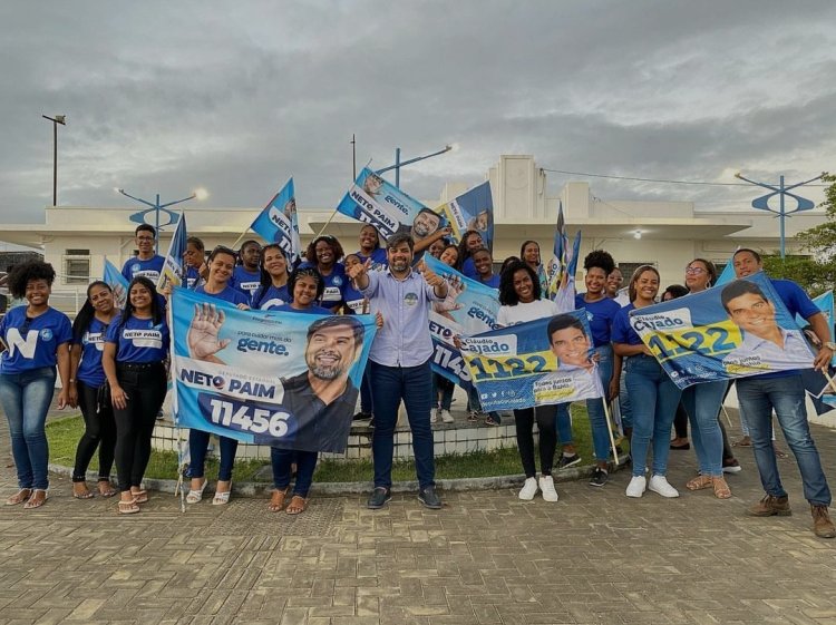 Neto Paim visitou Santo Amaro depois de caminhada no bairro onde morou em São Sebastião do Passé.