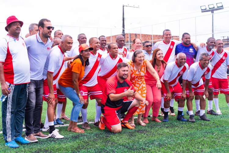 4ªEtapa da Urbis já tem bola rolando no campo society de São Sebastião do Passé .