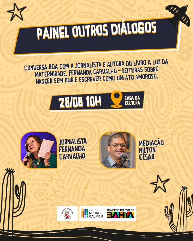 Flipassé-Roda de conversas terá a participação do Radialista Nilton Cezar com a Jornalista Fernanda Carvalho se ligue na programação .