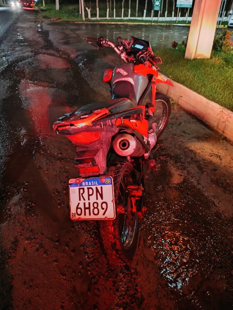 Polícia Militar recupera moto furtada em São Sebastião do Passé
