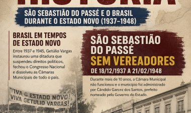 São Sebastião do Passé sem vereadores: quando o Brasil viveu sob o Estado Novo